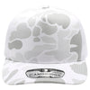 PB285M Five Panel Old School Camo High Frame Meshback [White]