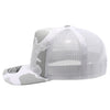 PB285M Five Panel Old School Camo High Frame Meshback [White]