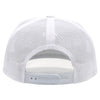 PB285M Five Panel Old School Camo High Frame Meshback [White]