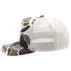 PB285M Five Panel Old School Camo High Frame Meshback [Cream]