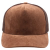 PB283M 5-Panel Suede Meshback Snapback [Dark Brown]