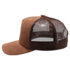 PB283M 5-Panel Suede Meshback Snapback [Dark Brown]