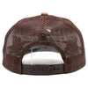 PB283M 5-Panel Suede Meshback Snapback [Dark Brown]