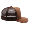 PB283M 5-Panel Suede Meshback Snapback [Dark Brown]
