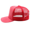 PB283M 5-Panel Suede Meshback Snapback [Red]