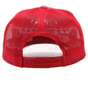 PB283M 5-Panel Suede Meshback Snapback [Red]