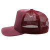 PB283M 5-Panel Suede Meshback Snapback [Burgundy]