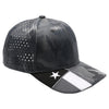 PB270TX Shiny Camo Perforated Texas Flag Embroidery Visor [D.Gray]