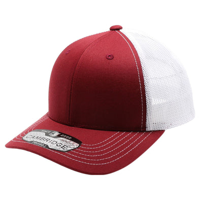 PB222J Pit Bull Cambridge Junior Trucker Hat [Burgundy/White]