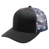 PB224 Blank Tactical Operator Trucker Hats Wholesale [Black]