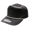 PB273 5-Panel Rope Satin Structured [Black]