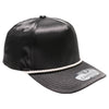 PB273 5-Panel Rope Satin Structured [Black]