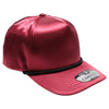 PB273 5-Panel Rope Satin Structured [Burgundy]