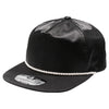 PB303 5-Panel Rope Satin Unstructured [Black]