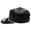 PB303 5-Panel Rope Satin Unstructured [Black]