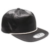 PB303 5-Panel Rope Satin Unstructured [Black]