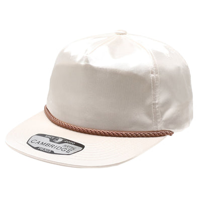 PB303 5-Panel Rope Satin Unstructured [Cream]