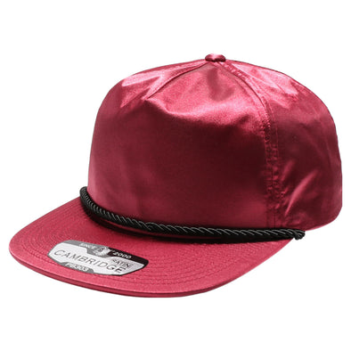 PB303 5-Panel Rope Satin Unstructured [Burgundy]