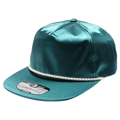 PB303 5-Panel Rope Satin Unstructured [Teal]