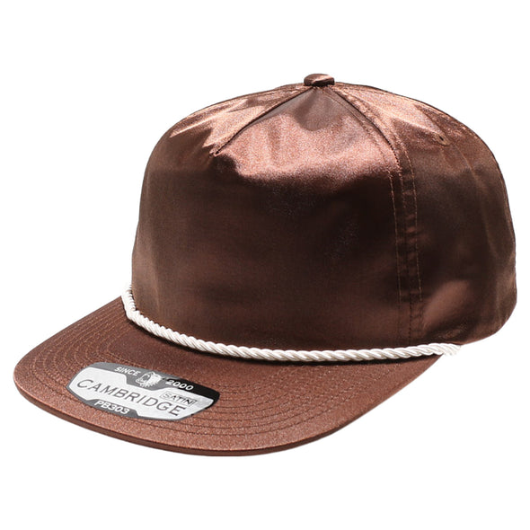 PB303 5-Panel Rope Satin Unstructured [Brown]