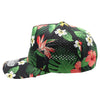 PB311F Five Panel Flower Perforated [Black-2]