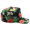 PB311F Five Panel Flower Perforated [Black-2]