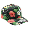PB311F Five Panel Flower Perforated [Black-2]