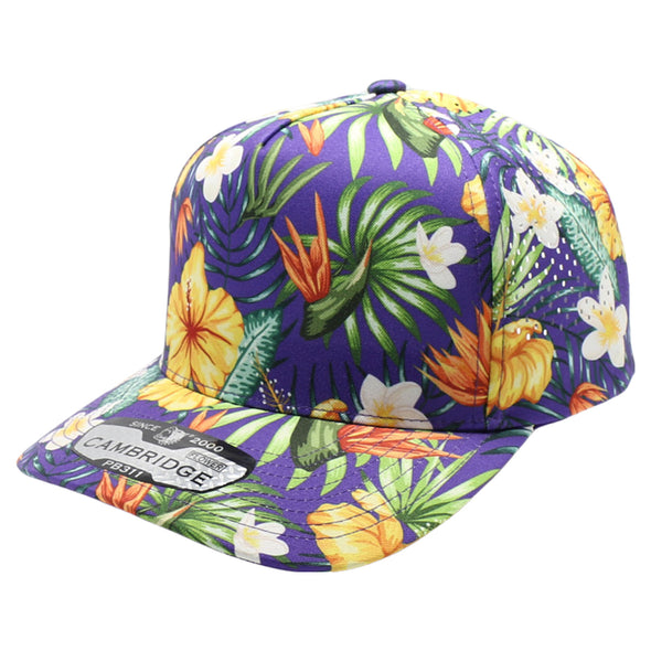 PB311F Five Panel Flower Perforated [Purple]