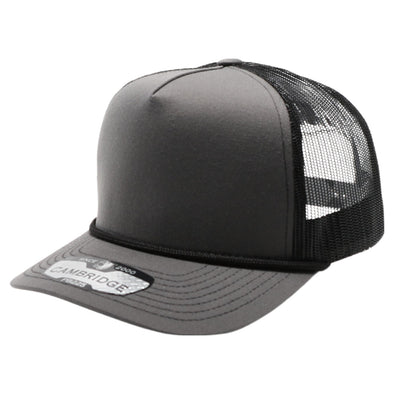 PB225R Five Panel Cambridge Trucker Rope [Charcoal/Black]