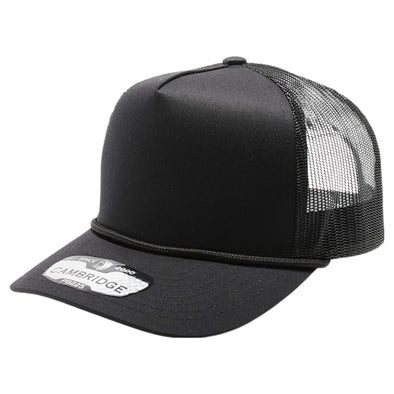 PB225R Five Panel Cambridge Trucker Rope [Black]