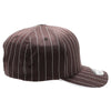 PB327 6-Panel Pinstripe Snapback Hat (Brown/White)