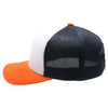 HC2260 6-Panel Plain Micro Mesh [White/Navy/Orange]