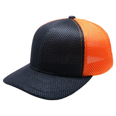 HC2260 6-Panel Plain Micro Mesh [Navy/Orange]