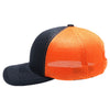 HC2260 6-Panel Plain Micro Mesh [Navy/Orange]