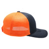 HC2260 6-Panel Plain Micro Mesh [Navy/Orange]