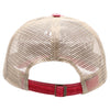 PB220 Pit Bull Pigment Dyed Trucker Hat [Red/Khaki]