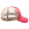 PB220 Pit Bull Pigment Dyed Trucker Hat [Red/Khaki]