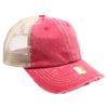 PB220 Pit Bull Pigment Dyed Trucker Hat [Red/Khaki]