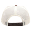 PB275 Five Panel 2-Tone High Frame Meshback [Cream/Brown]