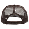 PB114 Pit Bull 5 Panel Foam Trucker Hat  [White/Brown]
