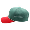 PB301T 6-Panel Cambridge Hybrid Rope Perforated [Green/Green/Red]