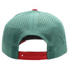 PB301T 6-Panel Cambridge Hybrid Rope Perforated [Green/Green/Red]