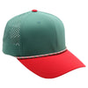 PB301T 6-Panel Cambridge Hybrid Rope Perforated [Green/Green/Red]