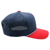 PB301T 6-Panel Cambridge Hybrid Rope Perforated [Navy/Navy/Red]