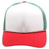 PB301T 6-Panel Cambridge Hybrid Rope Perforated [White/Green/Red]