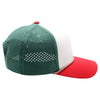 PB301T 6-Panel Cambridge Hybrid Rope Perforated [White/Green/Red]