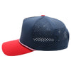PB311T 5-Panel High Frame Rope Perforated [Navy/Navy/Red]