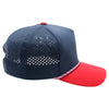 PB311T 5-Panel High Frame Rope Perforated [Navy/Navy/Red]