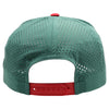 PB311T 5-Panel High Frame Rope Perforated [White/Green/Red]