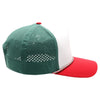 PB311T 5-Panel High Frame Rope Perforated [White/Green/Red]